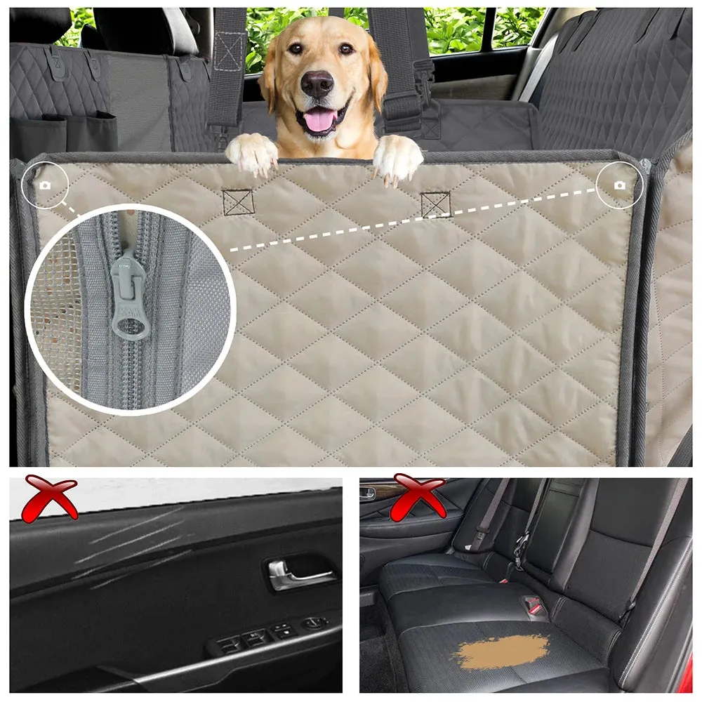 AiroPaws™ Dog Car Seat Cover | Waterproof Pet Travel Dog Carrier Hammock | Rear Back Seat Protector Mat | Safety Carrier for Dogs | Alo Trendy
