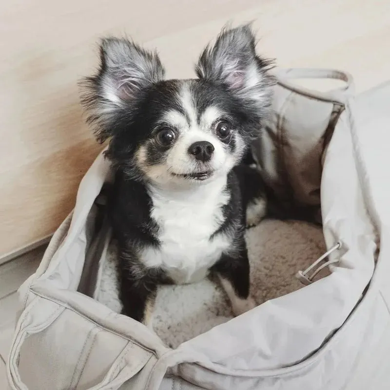 Anniepaw Cotton Pet Backpack Large Capacity with Pillow for Cat Dog Travel