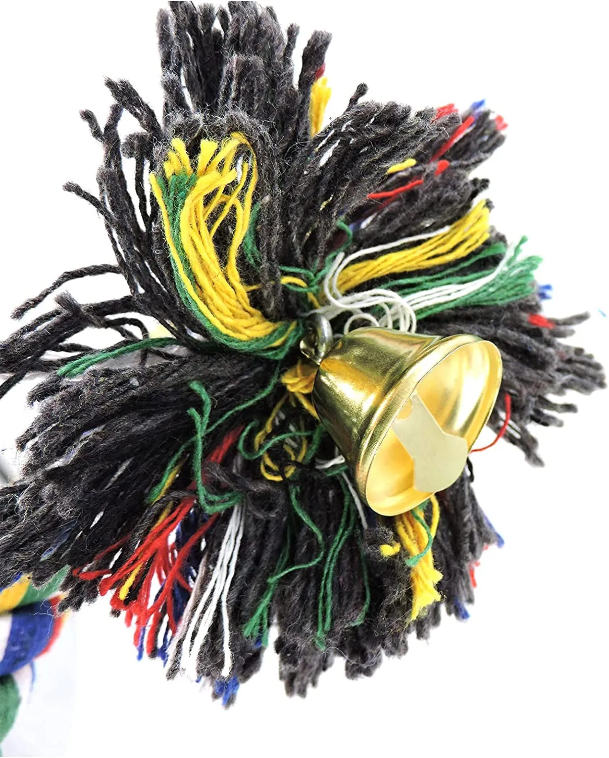 Bird Perches, Parrot Colorful Climbing Rope Swing Toys Parrot Stand with Bell and Hanging Clip for Parrots, Budgies, Macaws, Parakeets, and Other Small Birds. (50Cm)