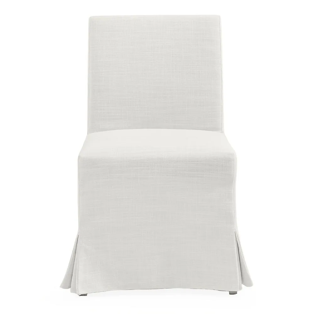 Brighton Slip Cover Dining Chair - White Linen