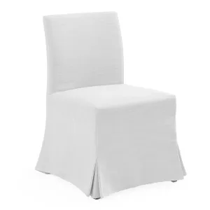 Brighton Slip Cover Dining Chair - White Linen