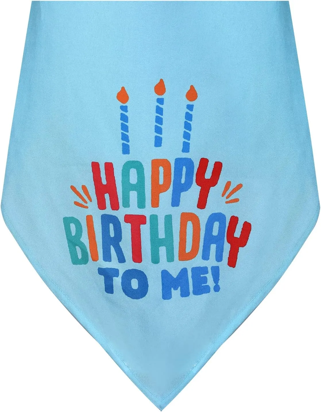 Cat Happy Birthday Cake Hat & Bandana Scarfs Set with Colorful Candles Blue, Cat Birthday Party Supplies Decorations
