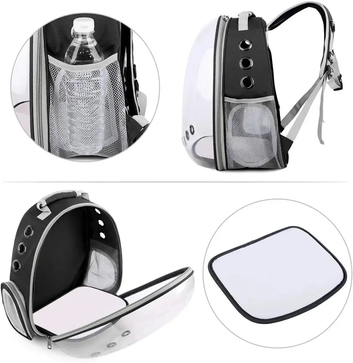 Cat Transparent Capsule Carrier Backpack Bubble Breathable Travel Carrier for Pets