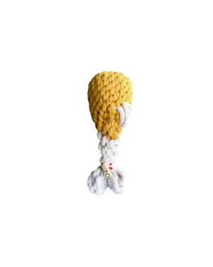 Clucky Drumstick Rope Dog Toy