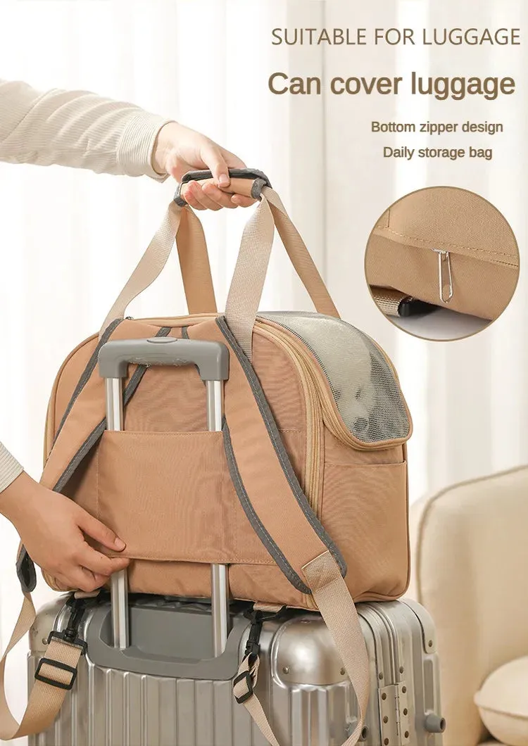 Compact & Breathable Pet Carrier Backpack for Small Dogs and Cats