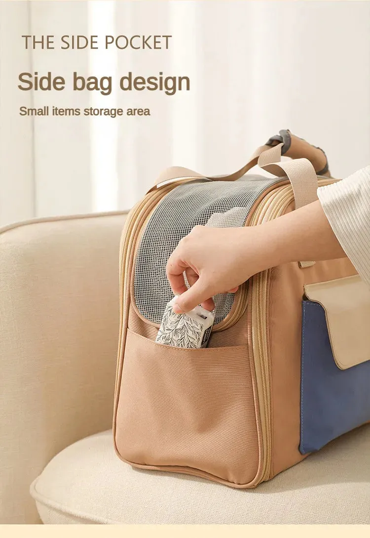 Compact & Breathable Pet Carrier Backpack for Small Dogs and Cats