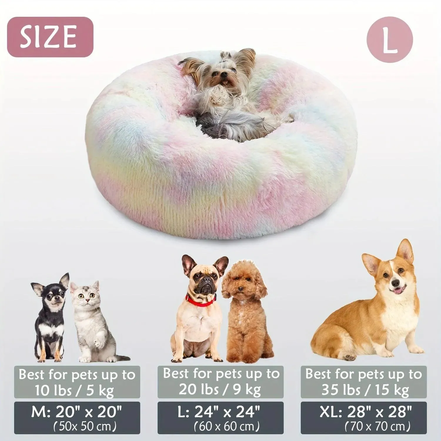 Cozy Anti-Anxiety Donut Cuddler Bed