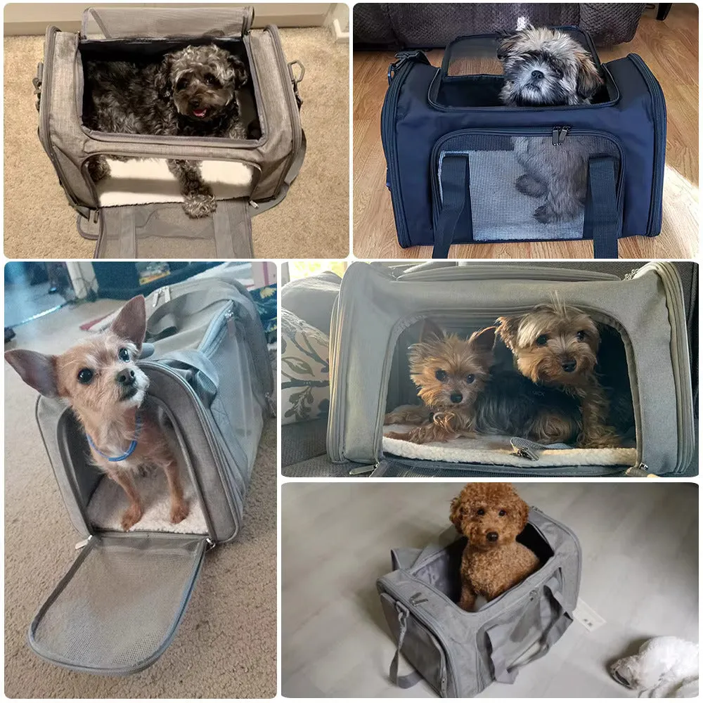Deluxe Pet Carrier Bag for Cats and Dogs