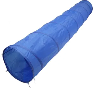Dog Agility Equipment, Crawling Tunnel Dog Agility Tunnel with Carry Bag 19.7 X 118.1in Oxford Fabric Dog Agility Tunnel, Foldable Cat Pet Training Tunnel for Pet Skills Exercise
