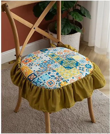 Dutch Velvet Printed Thick Butt Cushion Portable Outdoor Cushions Square Fat Floor Pillow
