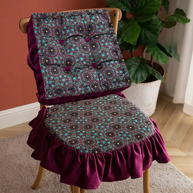 Dutch Velvet Printed Thick Butt Cushion Portable Outdoor Cushions Square Fat Floor Pillow