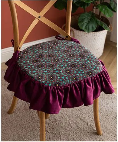 Dutch Velvet Printed Thick Butt Cushion Portable Outdoor Cushions Square Fat Floor Pillow