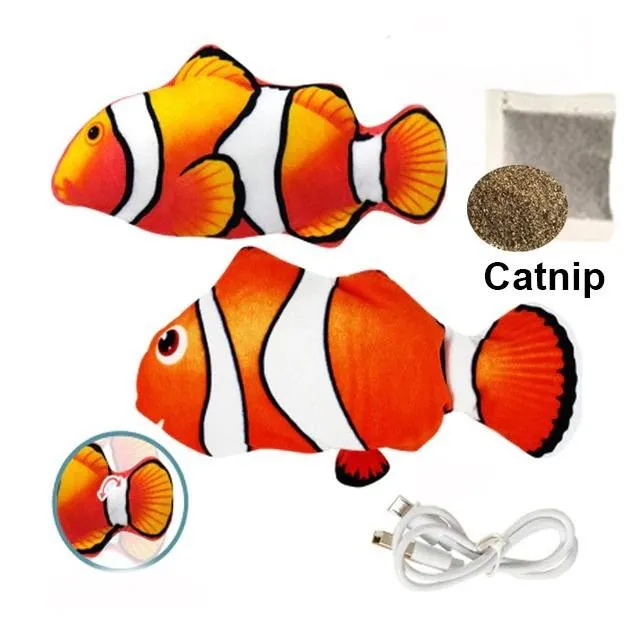 Electric Interactive Floppy Fish Toy For Pets