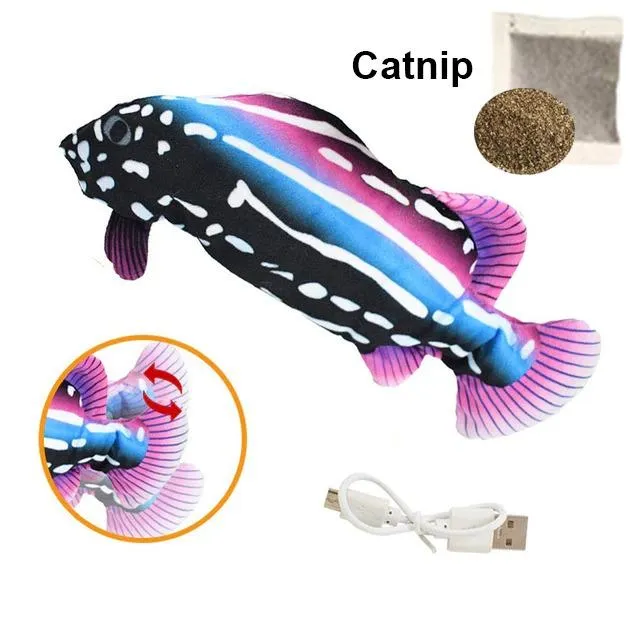 Electric Interactive Floppy Fish Toy For Pets