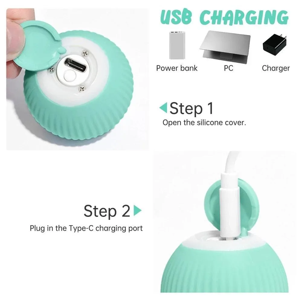 Electric Interactive Rolling Ball Toy for Cats - Endless Playtime Adventure