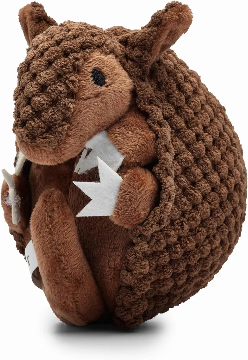 Flourish Pets 3 in 1 Multi-Layer Chew Toy for Active Dogs | Non-Toxic BPA Free Double Stitched Soft Fabric Exterior Dog Toys | Long-Lasting Dog Plush Toys  Small Armadillo 5.5"