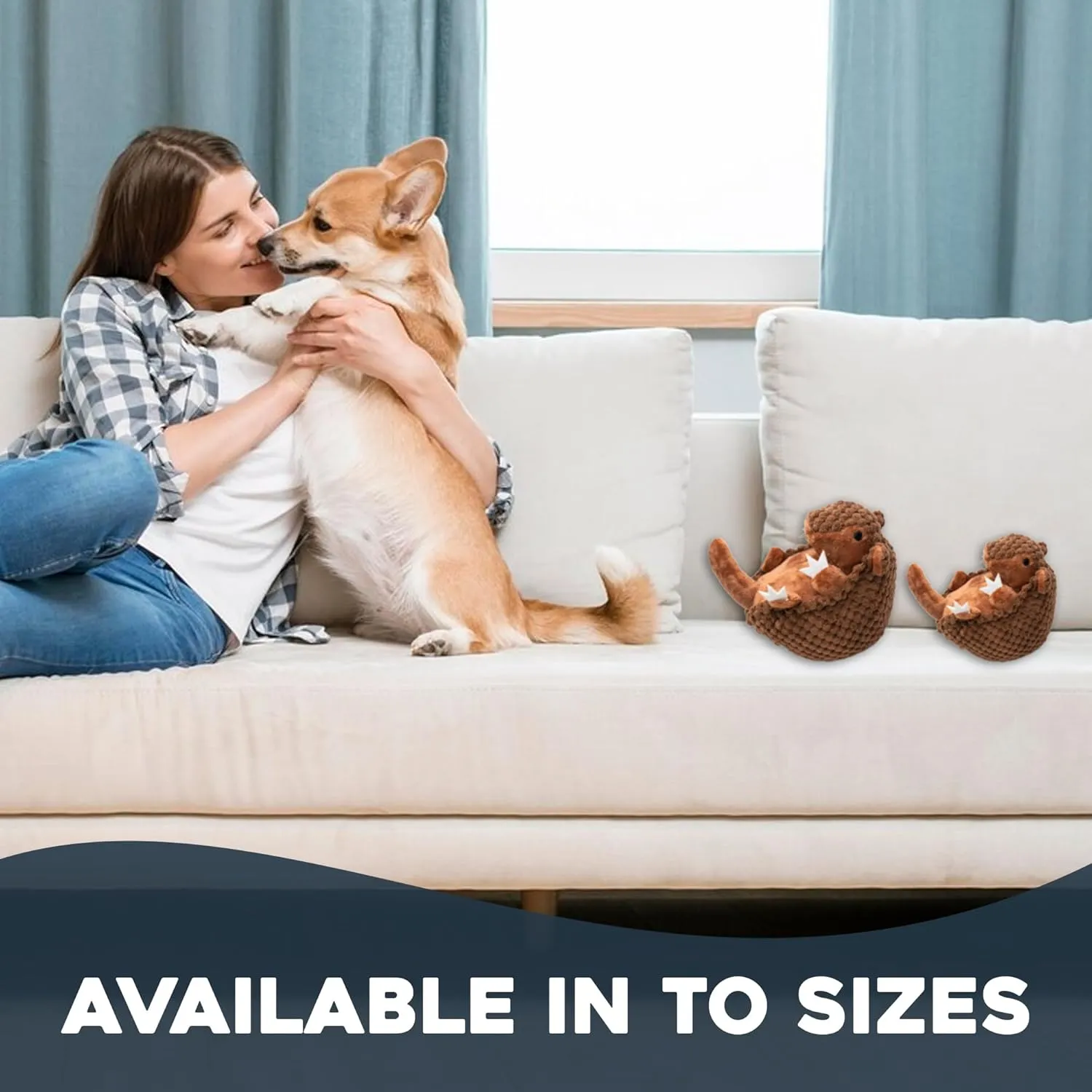 Flourish Pets 3 in 1 Multi-Layer Chew Toy for Active Dogs | Non-Toxic BPA Free Double Stitched Soft Fabric Exterior Dog Toys | Long-Lasting Dog Plush Toys  Small Armadillo 5.5"
