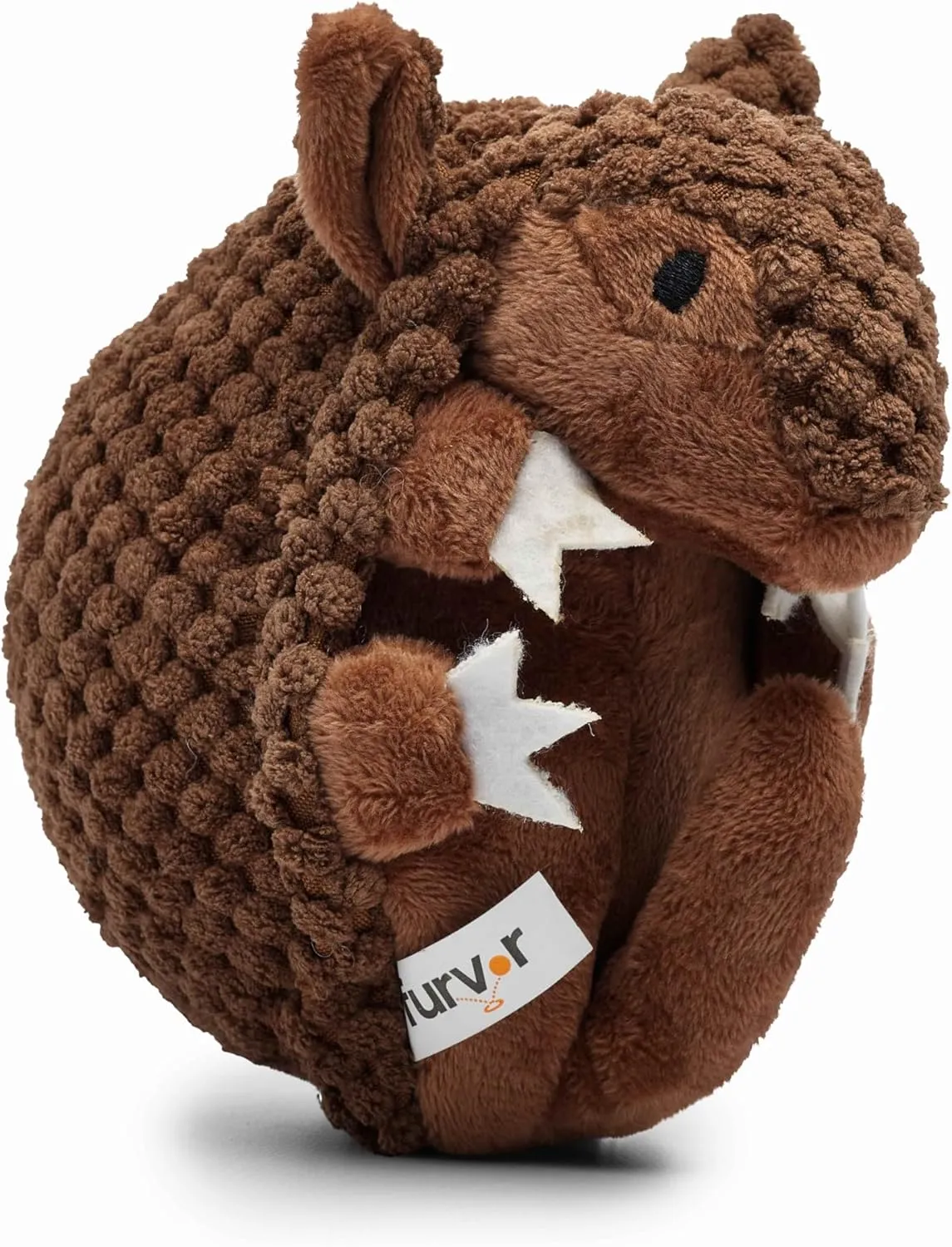Flourish Pets 3 in 1 Multi-Layer Chew Toy for Active Dogs | Non-Toxic BPA Free Double Stitched Soft Fabric Exterior Dog Toys | Long-Lasting Dog Plush Toys  Small Armadillo 5.5"