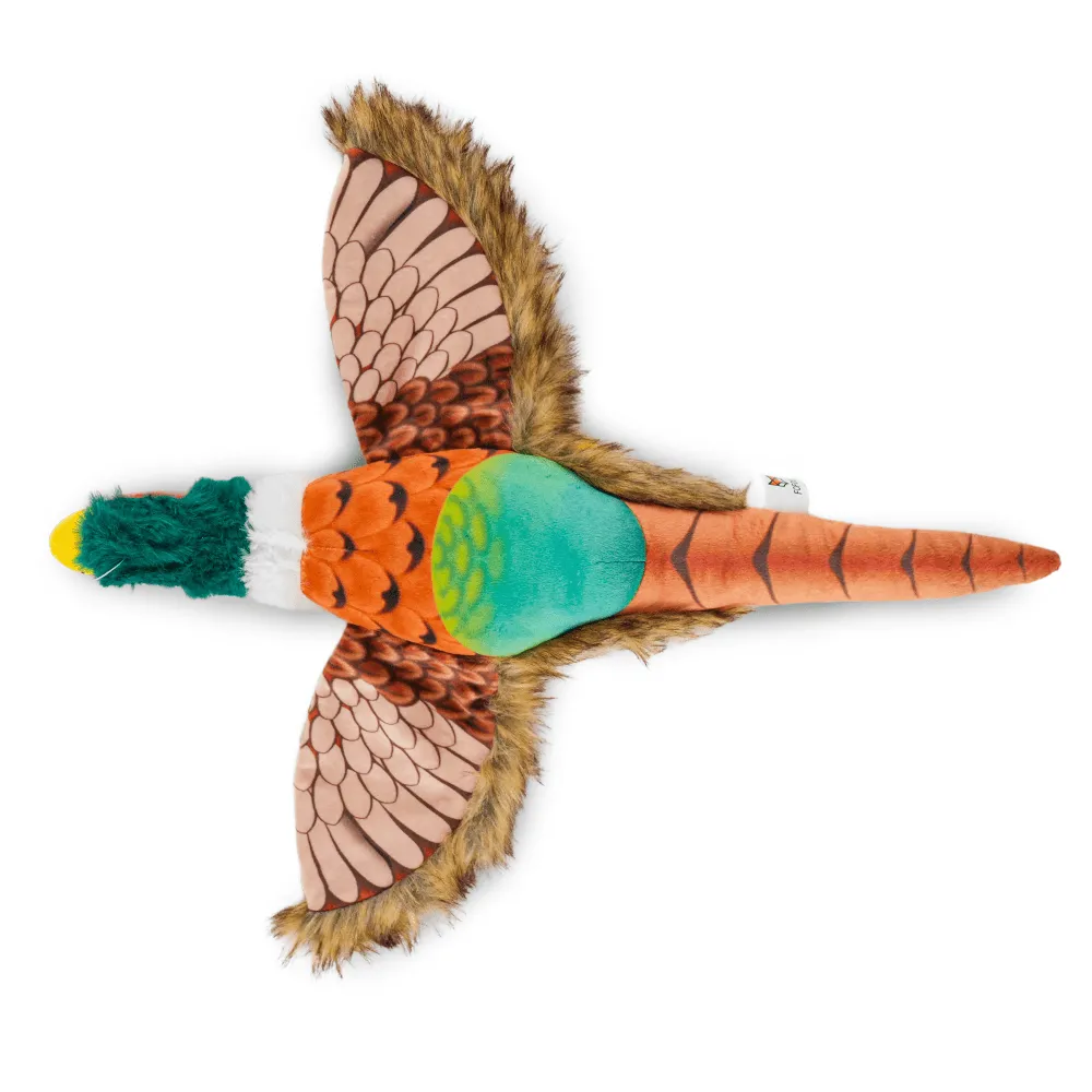Fofos Plush Pheasant Toy for Dogs | For Soft Chewers