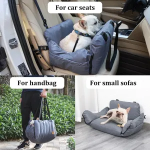 Frenchie Car Seat Travel Carrying Bed - Comfort on the Go