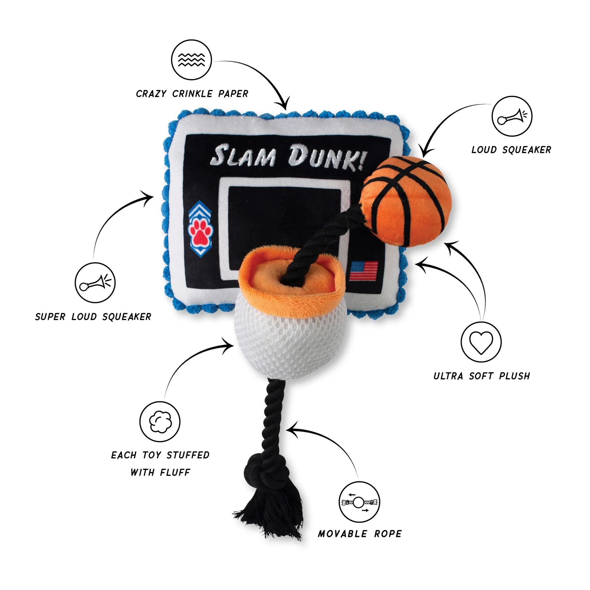 Fringe Take it to the Hoop Dog Toy