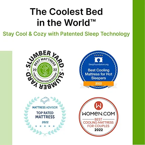 GhostBed Luxe 13 Inch Cool Gel Memory Foam Mattress - Cooling Technology & Comforting Pressure Relief, California King