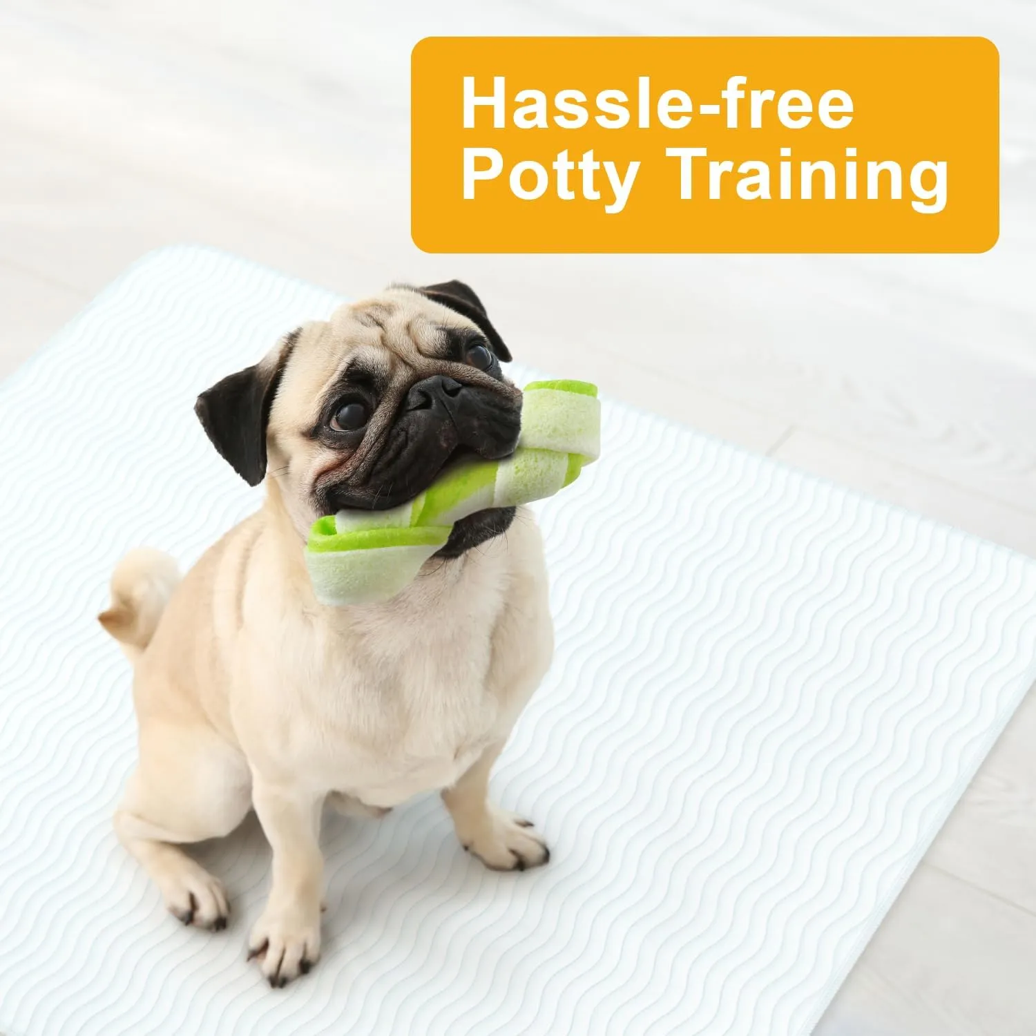 GREEN LIFESTYLE Washable Pee Pads for Dogs - Thick Heavy Absorbent Waterproof Pet Training Pads - Puppy Pads - for Puppy Playpen, Crate, Whelping Box, Potty Training (Pack of 2 - 18x24)