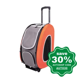 Ibiyaya - EVA Pet Carrier/ Pet Wheeled Carrier - Orange