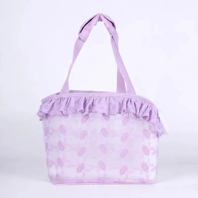 Lace Handheld Cat and Dog Travel Bag