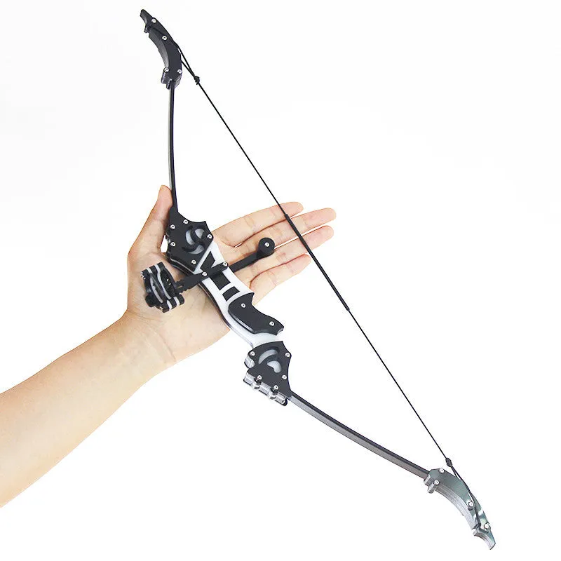 Mini Kids Outdoor Archery Recurve Bow 18 lbs Double Aiming Bow and Arrow Real Feather Arrow Darts Bamboo Stick Shooting