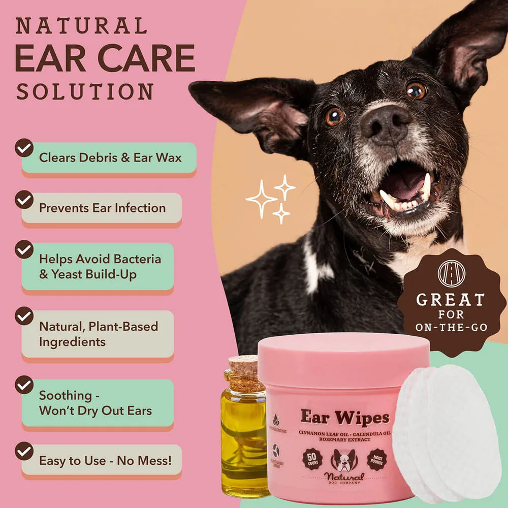 Natural Dog Company Ear Soother Wipes