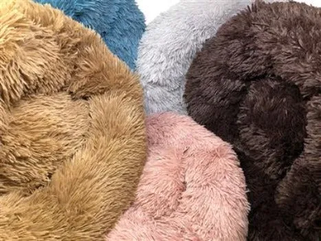 'Nestler' High-Grade Plush and Soft Rounded Dog Bed