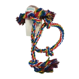 Pawise Floss & Toss Chew Rope With 4 Knots