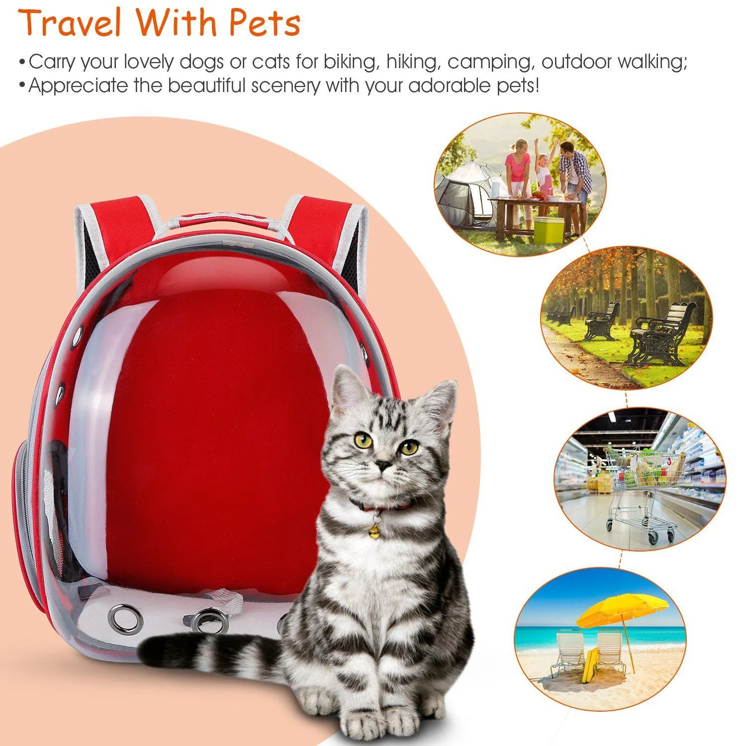 Pet Carrier Ventilate Backpack