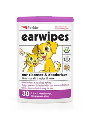Petkin Ear Wipes For Pet (30ct)