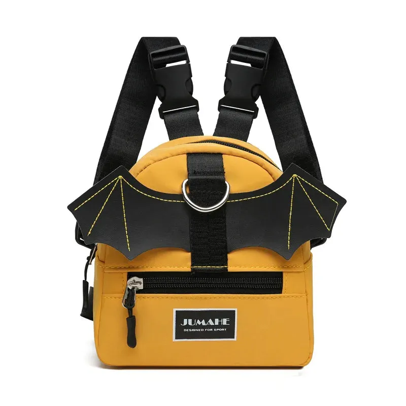 Polyester Backpack with Harness Pull Bag for Pet Dogs | Adjustable Shoulder Strap | Different Sizes for Pets with Harness Leash
