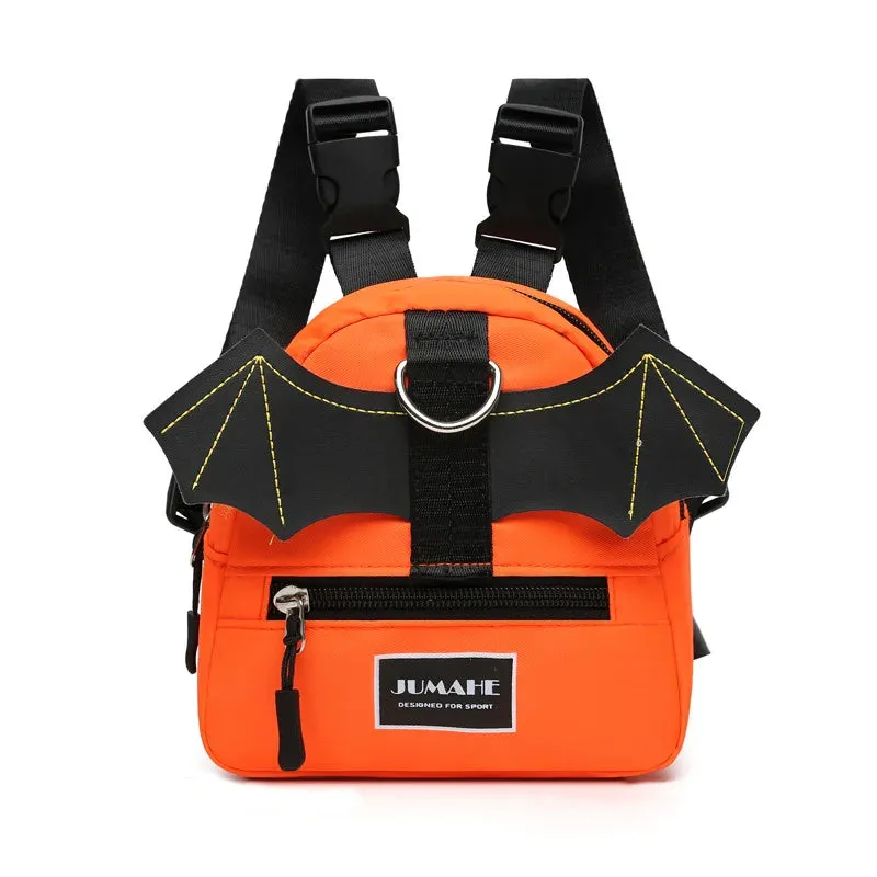Polyester Backpack with Harness Pull Bag for Pet Dogs | Adjustable Shoulder Strap | Different Sizes for Pets with Harness Leash