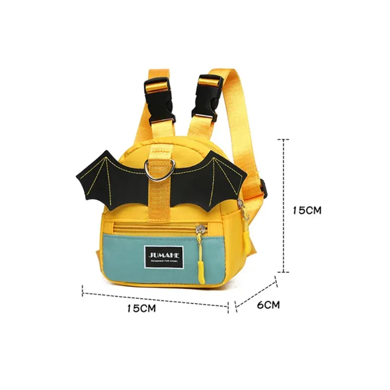 Polyester Backpack with Harness Pull Bag for Pet Dogs | Adjustable Shoulder Strap | Different Sizes for Pets with Harness Leash