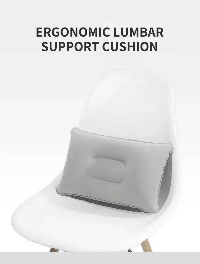 Portable Fold Inflatable Air Pillow Outdoor Travel Sleeping Camping PVC Neck Stretcher Backrest Plane Comfortable Pillow