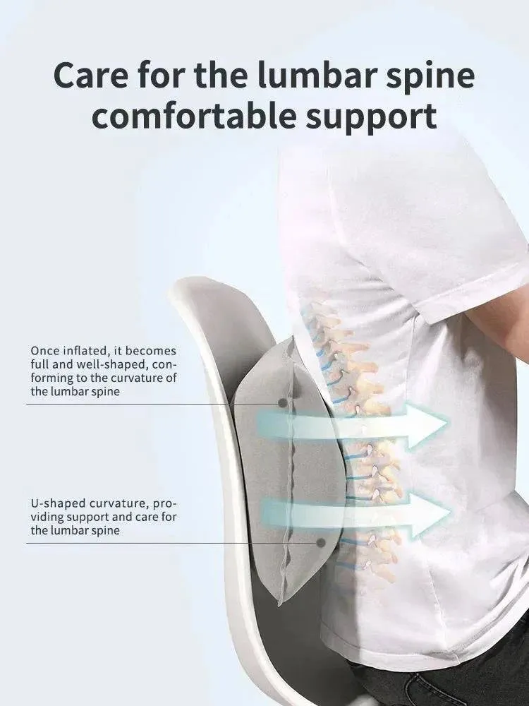 Portable Fold Inflatable Air Pillow Outdoor Travel Sleeping Camping PVC Neck Stretcher Backrest Plane Comfortable Pillow