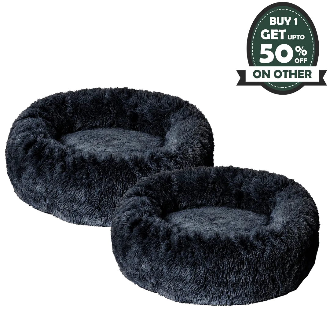 Premium Dog Calming Bed 2 Piece Bundle