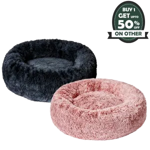 Premium Dog Calming Bed 2 Piece Bundle