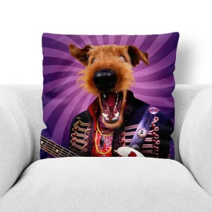 PURPLE CRAZE - CUSTOM PET PORTRAIT THROW PILLOW