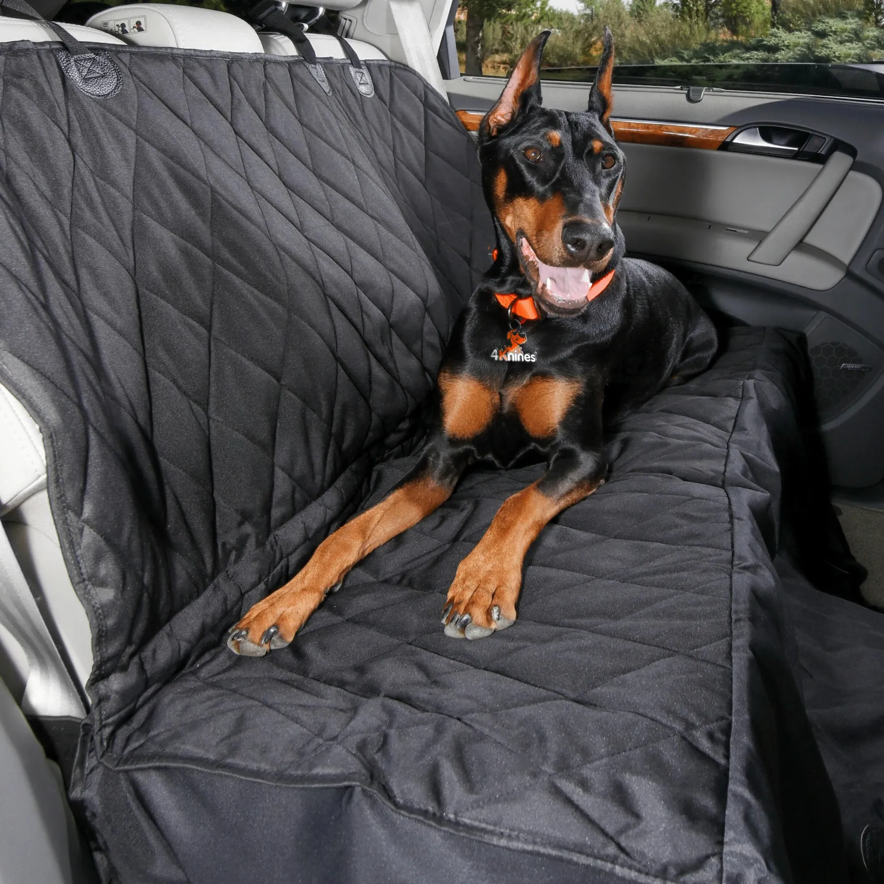 Rear Seat Cover with Hammock Mesh Window