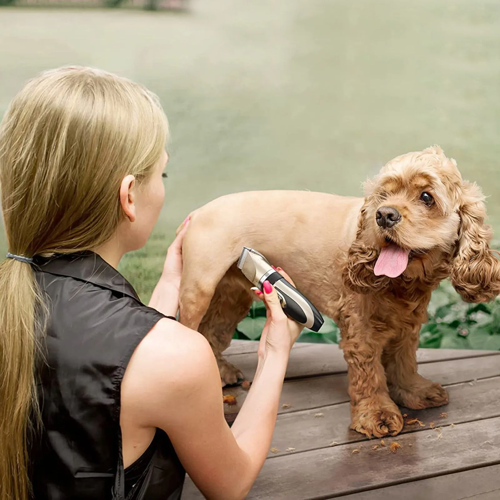 Rechargeable Cordless Dogs Cats Horse Grooming Clippers - Professional Pet Hair Clippers with Comb Guides for Dogs Cats Horses and Other House Animals Pet Grooming Kit