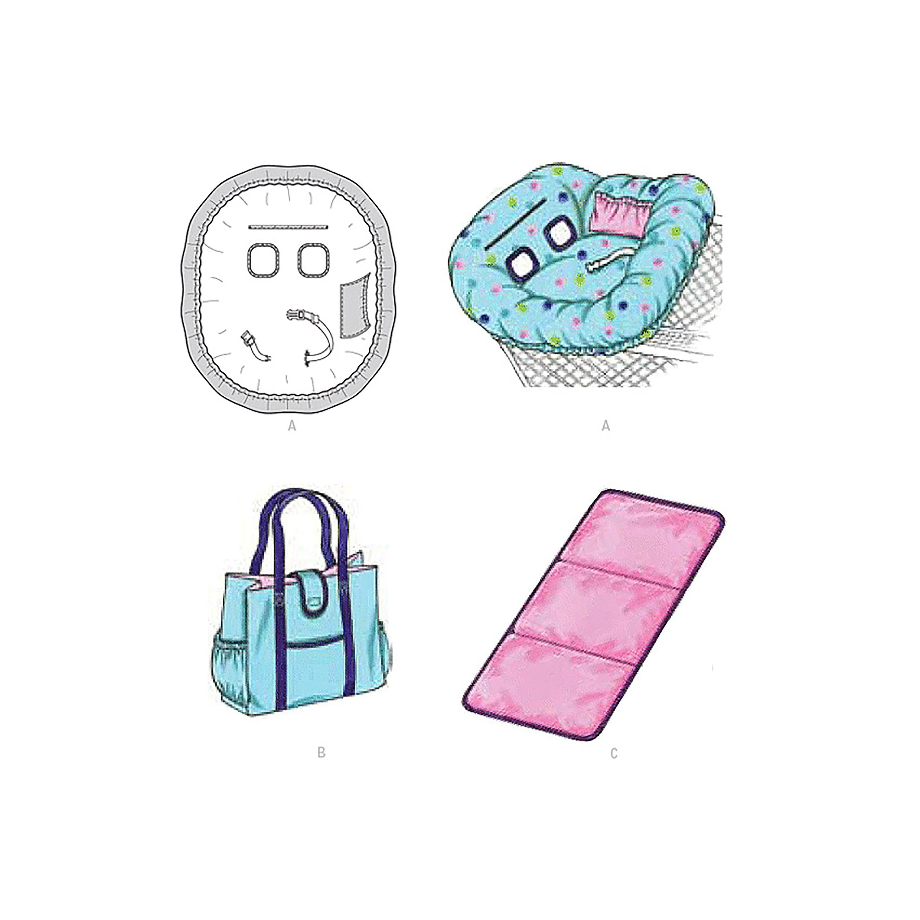 Simplicity Sewing Pattern 9299 Baby Accessories