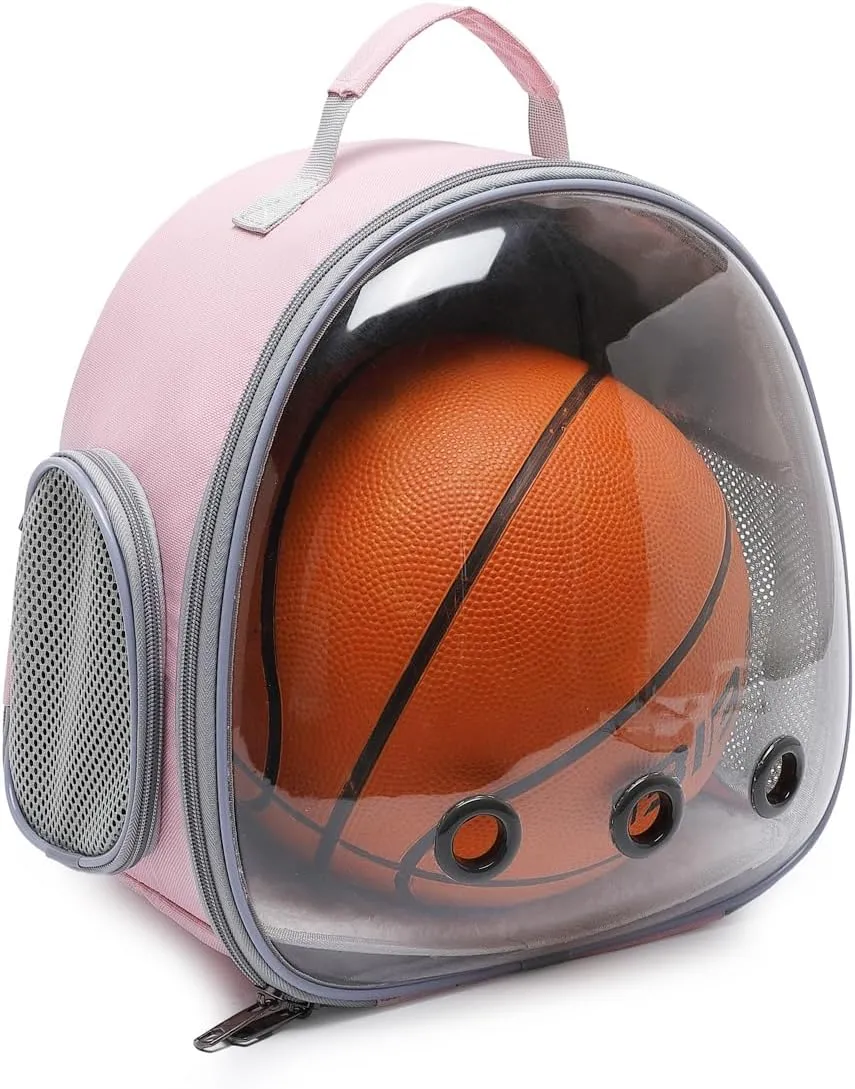 Small Animal Carrier Backpack Space Capsule Bubble Window Carrier Backpack for Lizard Guinea Pig (Pink)