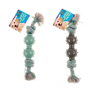 Spiky Ball Rope Tug Toy - 28cm