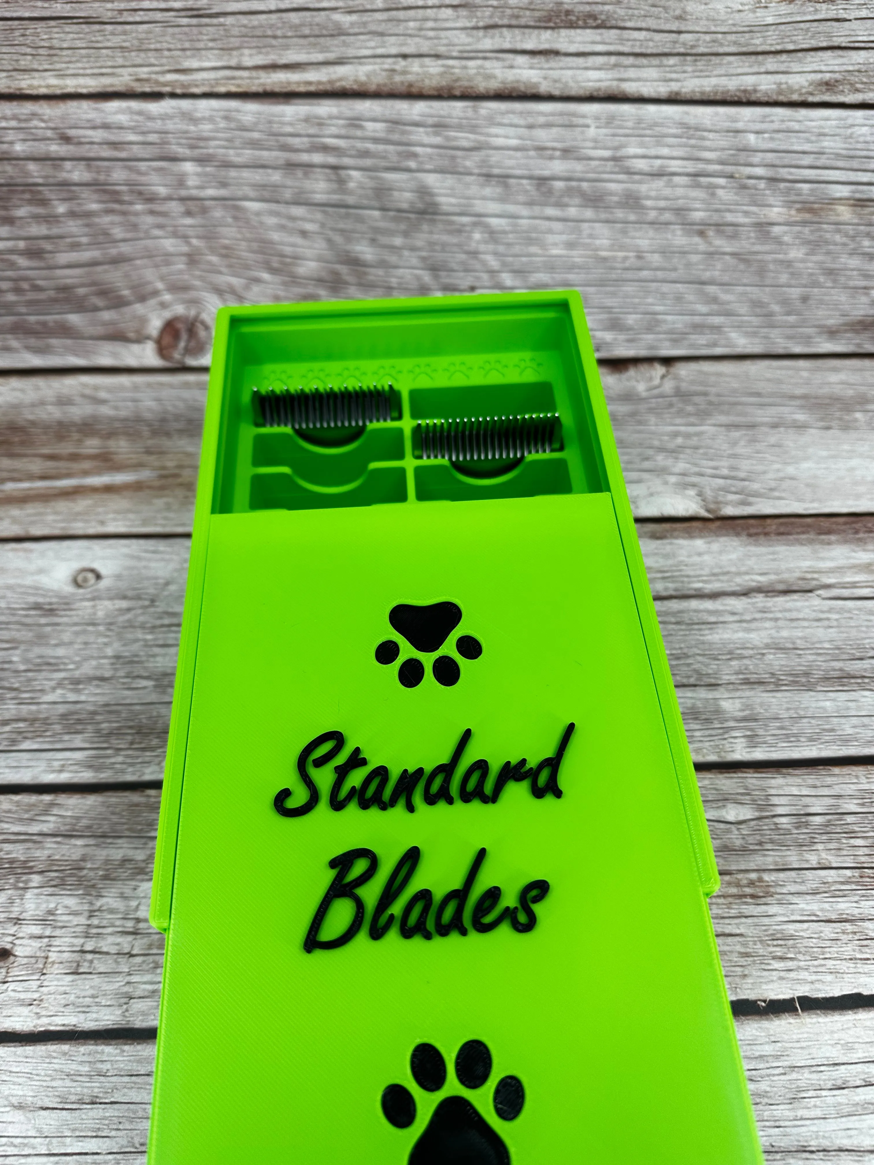 The Blade Box- *Standard* Dog Grooming Standard Size Clipper Blade Holder with Lid | up to 20 |