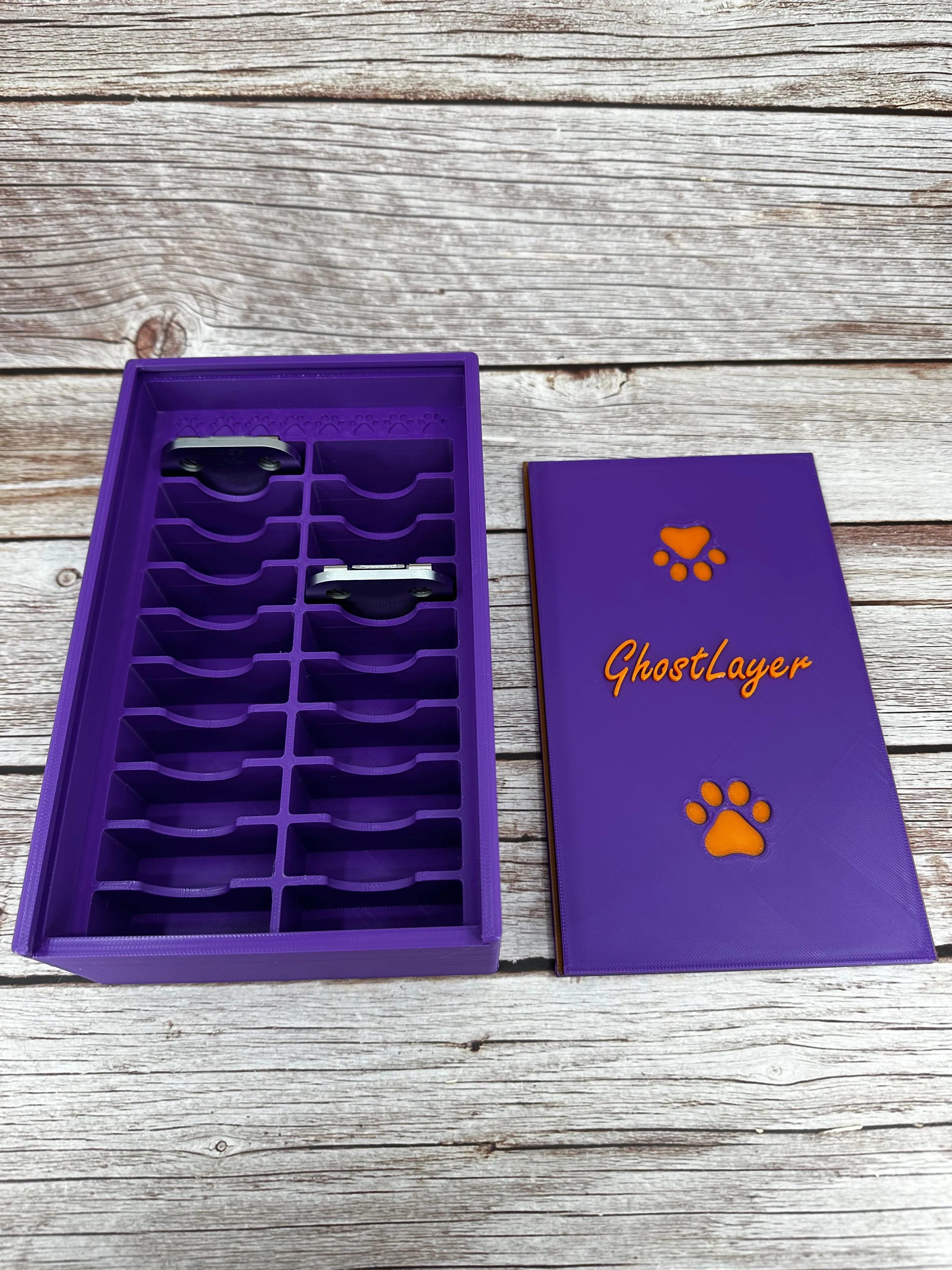 The Blade Box- *Standard* Dog Grooming Standard Size Clipper Blade Holder with Lid | up to 20 |